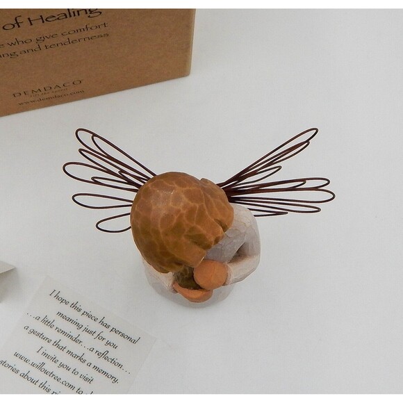 Willow Tree Angel Of Healing Nurturing Songbird Susan Lordi 1999 With Box - Picture 8 of 10